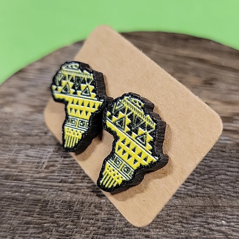 🔥LAST PAIR🔥 Africa Tribal Pattern Stud Earrings, unisex - Picture 5 of 5